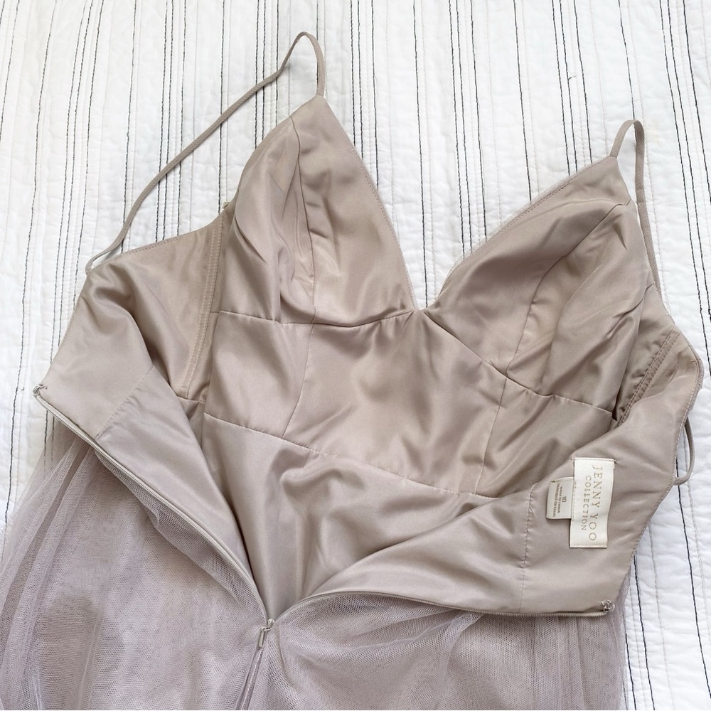 JENNY YOO Ali Tulle Bridesmaid Dress Vintage Lilac size 10 - Picture 7 of 12